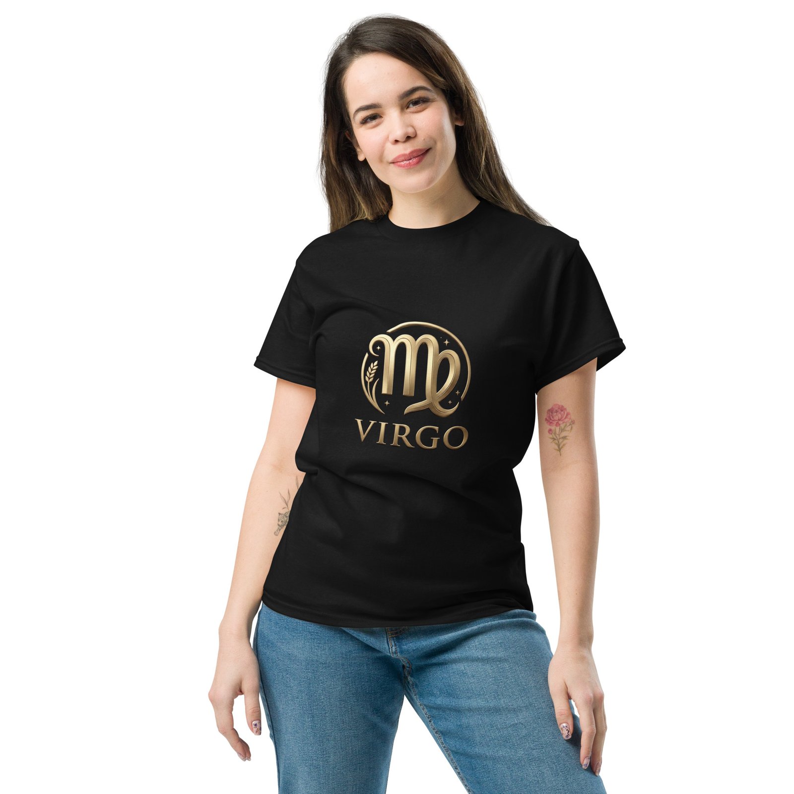 Virgo Zodiac Sign Unisex Classic T-Shirt - Image 5
