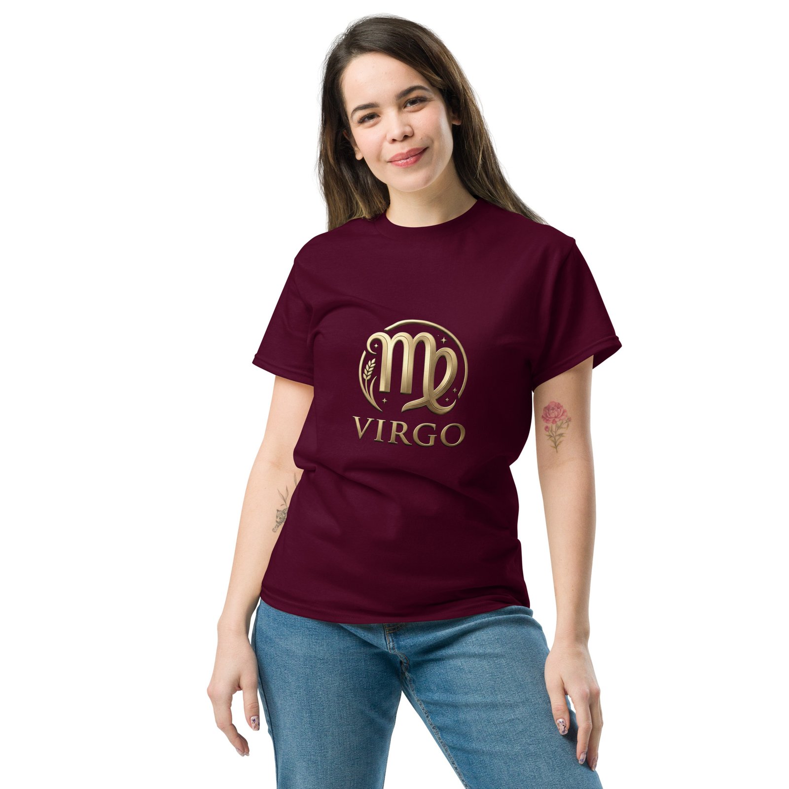 Virgo Zodiac Sign Unisex Classic T-Shirt - Image 6
