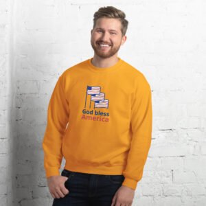 God Bless America Flag Patriotic Sweatshirt Unisex Sweatshirt